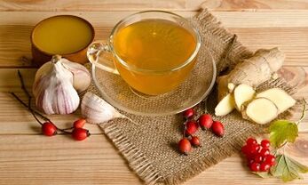 Ginger içecekleri gücü artırmak için